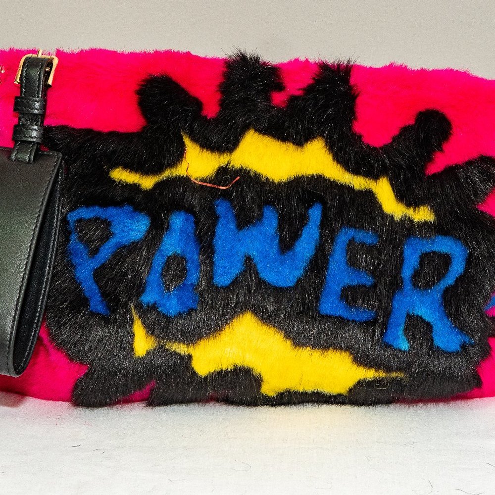 DOLCE & GABBANA Pink Power Handbag Clutch Purse Evening Party Cleo Bag